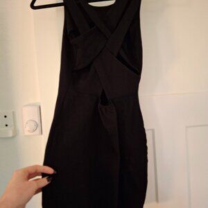 Black Strappy Bodycon Mini Dress